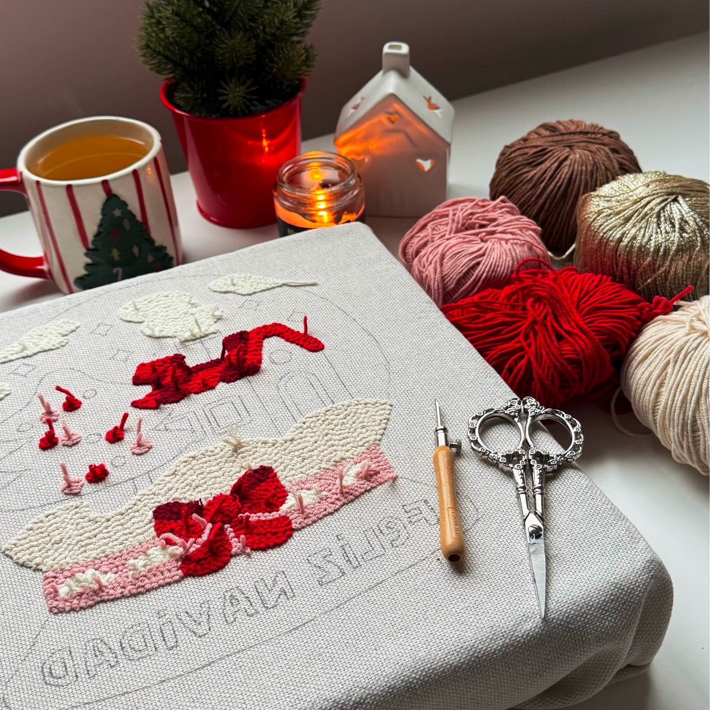 Patrón Digital Punch Needle en PDF — Winter Magic