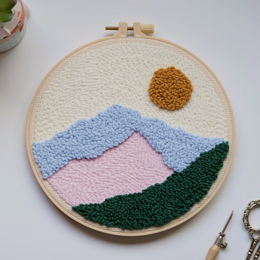 Kit de punch needle "Morning in the mountains"