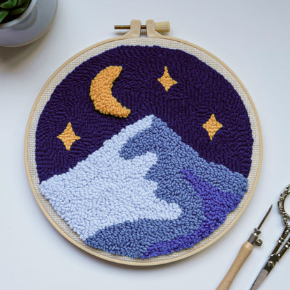 Kit de punch needle "Moonlight mountains"