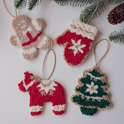 Kit de punch needle "Christmas ornaments"