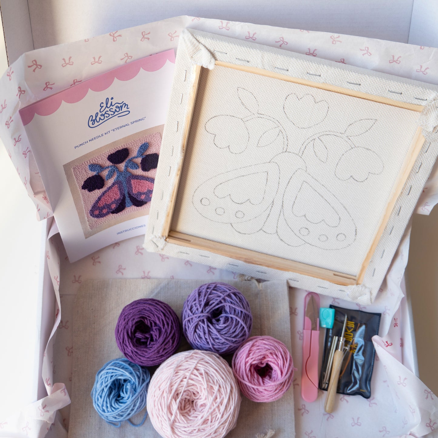 Kit de punch needle "Eternal spring"