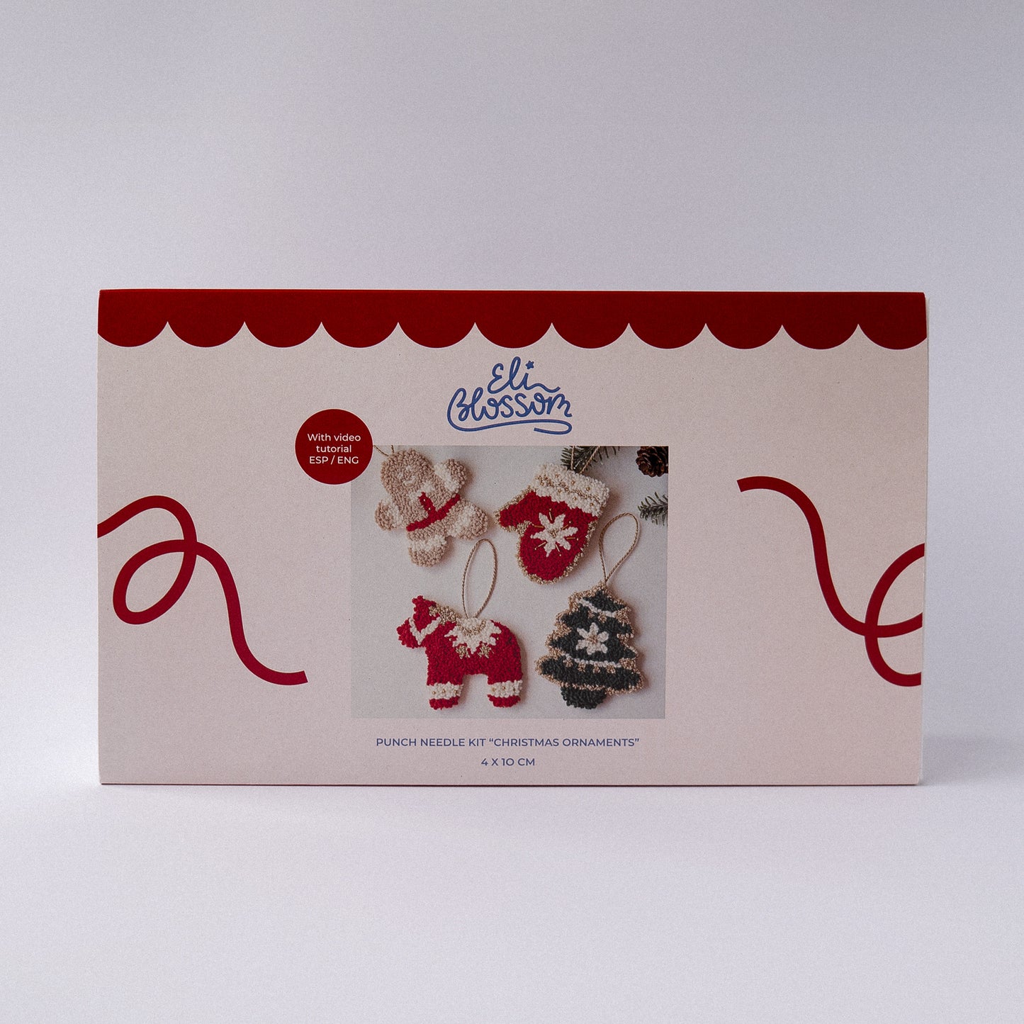 Kit de punch needle "Christmas ornaments"