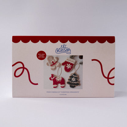 Kit de punch needle "Christmas ornaments"