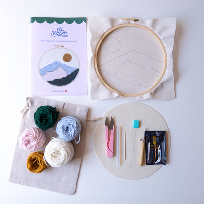 Kit de punch needle "Morning in the mountains"