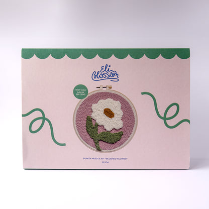 Kit de punch needle "Blushed flower"