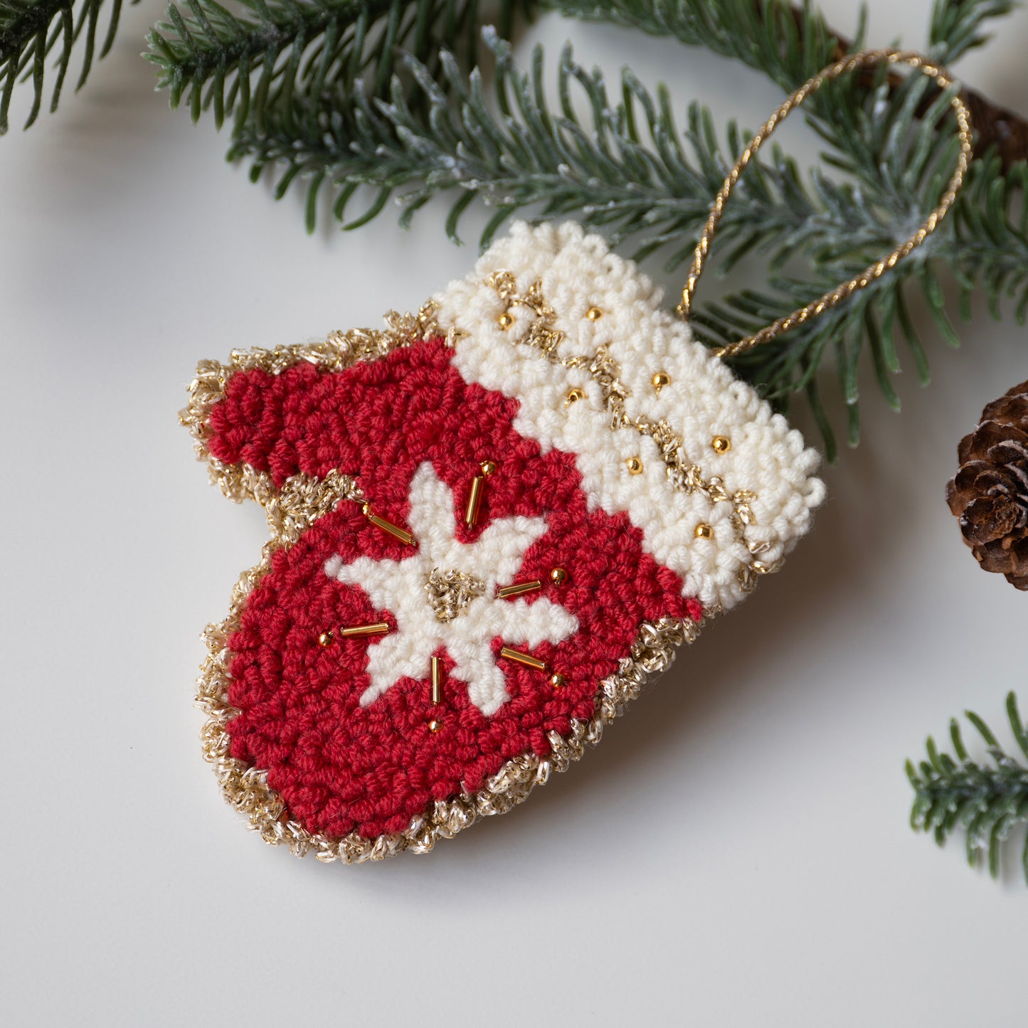 Kit de punch needle "Christmas ornaments"