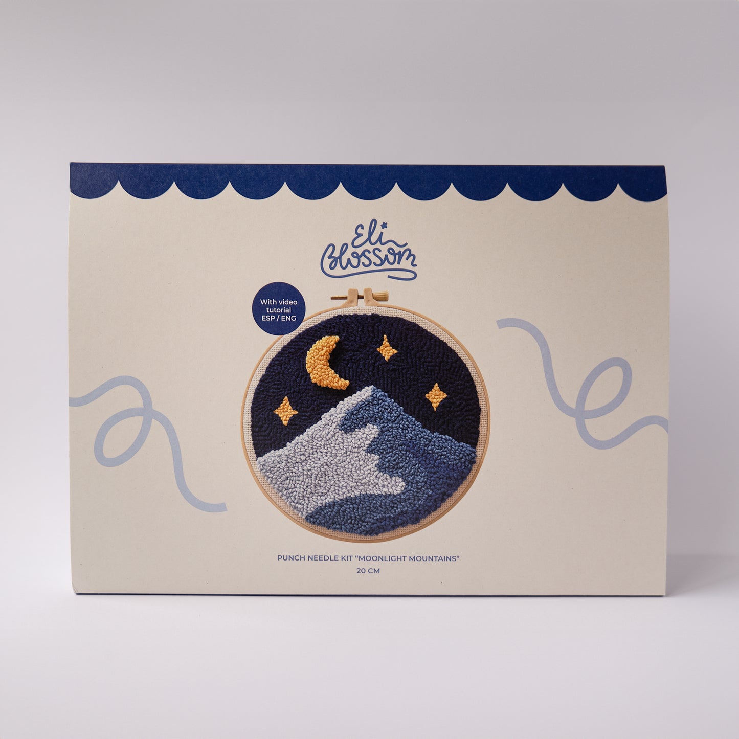 Kit de punch needle "Moonlight mountains"