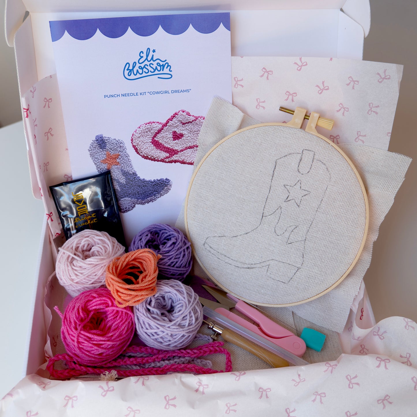 Kit de punch needle "Cowgirl dreams"