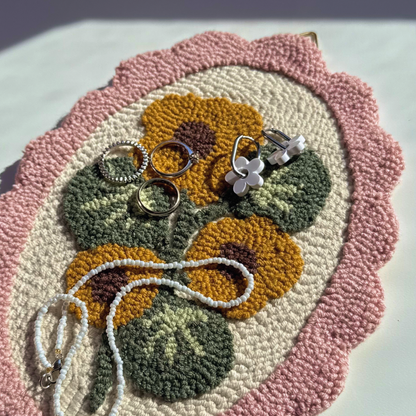 Patrón Digital Punch Needle en PDF — Blush garden bloom