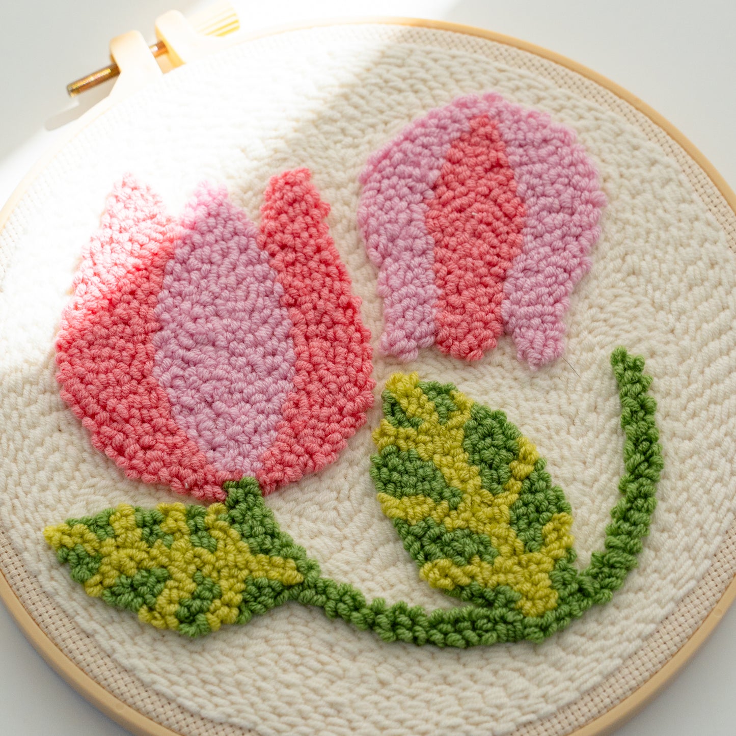 Kit de punch needle "Pink Bloom"