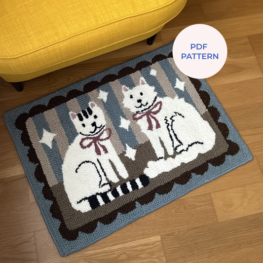 Patrón Digital Punch Needle en PDF — Magic cats