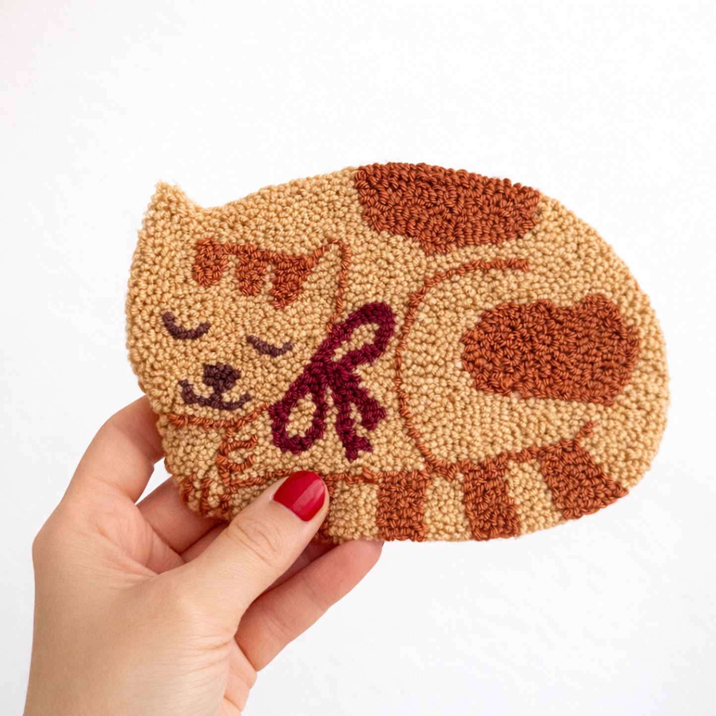 Patrón Digital Punch Needle en PDF — Sweet sleeping cats