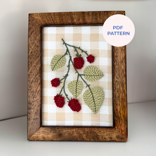 Patrón Digital Punch Needle en PDF — Wild raspberry