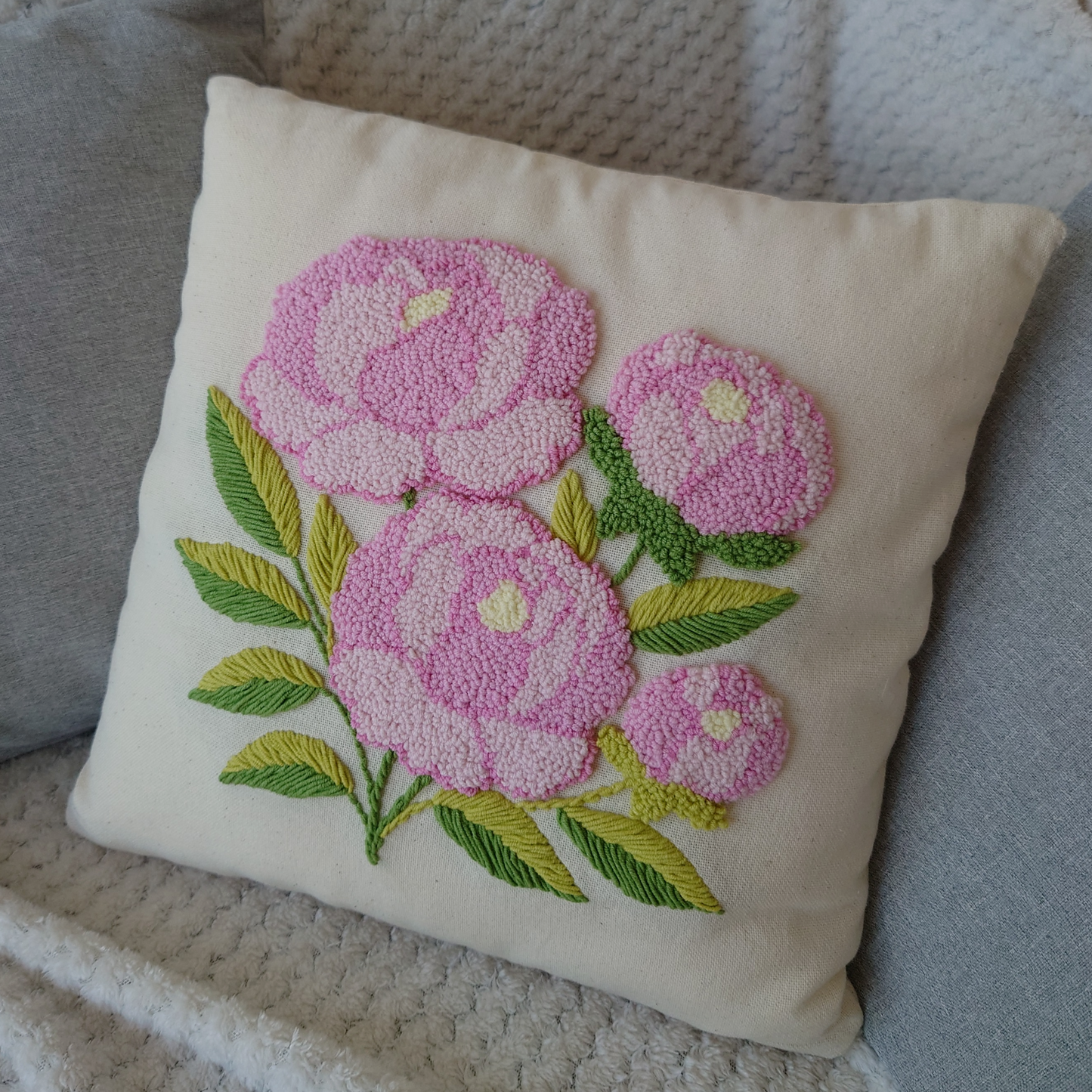 Patrón Digital Punch Needle en PDF — Peony Garden