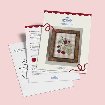 Patrón Digital Punch Needle en PDF — Wild raspberry