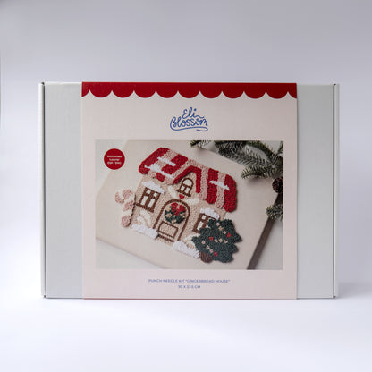 Kit de punch needle "Gingerbread house"