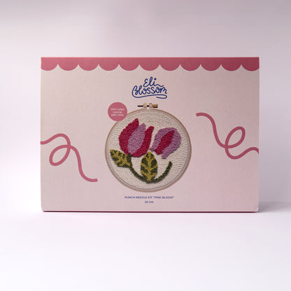 Kit de punch needle "Pink Bloom"