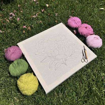 Patrón Digital Punch Needle en PDF — Peony Garden
