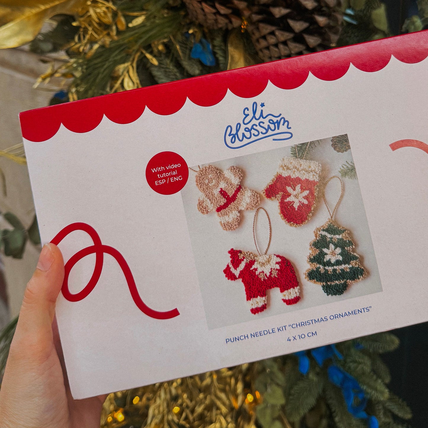 Kit de punch needle "Christmas ornaments"