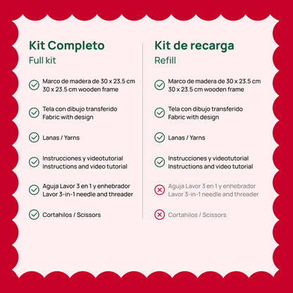 Kit de punch needle "Gingerbread house"